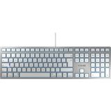 CHERRY KC 6000 SLIM FOR MAC toetsenbord Kantoor USB QWERTY Amerikaans Engels Zilver