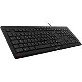 CHERRY STREAM - Toetsenbord - USB - QWERTY - VS met Euro-symbool - toetsschakelaar: CHERRY SX - zwart