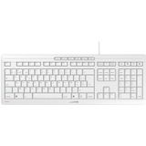 CHERRY STREAM toetsenbord USB AZERTY Belgisch Wit