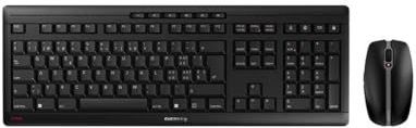 CHERRY Stream Desktop toetsenbord Inclusief muis RF Draadloos QWERTZ Zwitsers Zwart