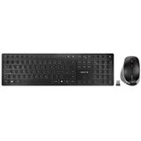 CHERRY DW 9500 SLIM toetsenbord Inclusief muis RF draadloos + Bluetooth QWERTZ Duits Zwart, Grijs