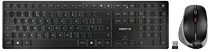 CHERRY - DW 9500 SLIM - Toetsenbord - Zwart, Grijs - Inclusief Muis - RF-Draadloos + Bluetooth