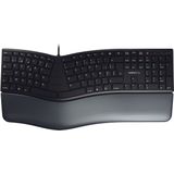 CHERRY KC 4500 ERGO toetsenbord Universeel USB AZERTY Frans Zwart