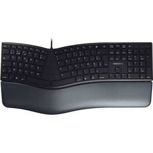 CHERRY KC 4500 ERGO toetsenbord Universeel USB AZERTY Frans Zwart