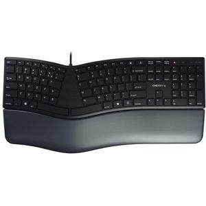 CHERRY KC 4500 ERGO toetsenbord USB AZERTY Belgisch Zwart