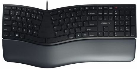 CHERRY KC 4500 ERGO toetsenbord USB AZERTY Belgisch Zwart