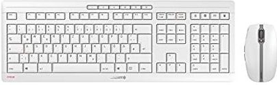CHERRY Stream Desktop Recharge toetsenbord Inclusief muis Universeel RF Draadloos QWERTY Brits Engels Grijs