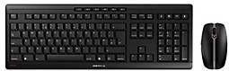 CHERRY Stream Desktop Recharge toetsenbord Inclusief muis RF Draadloos QWERTY Brits Engels Zwart