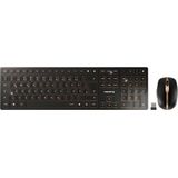 CHERRY DW 9100 SLIM toetsenbord Inclusief muis RF-draadloos + Bluetooth AZERTY Belgisch Zwart