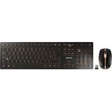 CHERRY DW 9100 SLIM toetsenbord Inclusief muis RF-draadloos + Bluetooth QWERTY Brits Engels Zwart