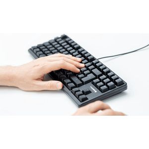 CHERRY G80-3000N RGB TKL, Franse lay-out, AZERTY-toetsenbord, bedraad toetsenbord, mechanisch gaming-toetsenbord, CHERRY MX SILENT RED SWITCHES, zwart