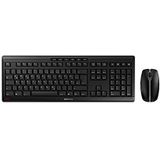 CHERRY STREAM DESKTOP RECHARGE, draadloze desktopset, Tsjechische/Slowaakse lay-out (QWERTZ/QWERTY), 2,4 GHz RF, stil, oplaadbaar, zwart