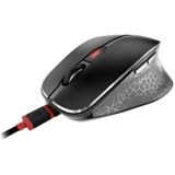 CHERRY MW 8C ERGO, Draadloze muis met ergonomische duimsteun, Bluetooth of 2,4 GHz draadloze verbinding, geoptimaliseerd voor rechtshandigen, oplaadbaar, Zwart