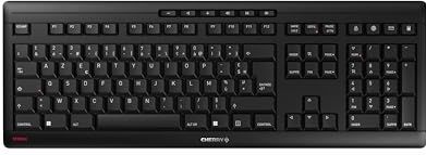 CHERRY Stream Wireless toetsenbord RF draadloos + USB AZERTY Frans Zwart