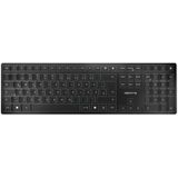 CHERRY KW 9100 SLIM toetsenbord RF draadloos + Bluetooth QWERTZ Duits Zwart
