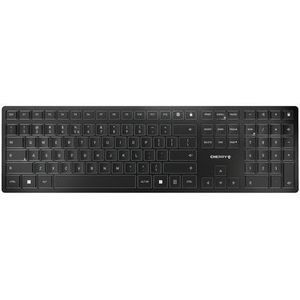 CHERRY KW 9100 SLIM toetsenbord RF-draadloos + Bluetooth QWERTY Engels Zwart