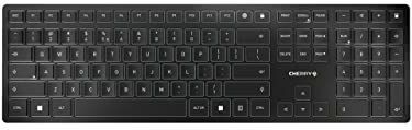 CHERRY KW 9100 SLIM toetsenbord RF-draadloos + Bluetooth QWERTY Engels Zwart