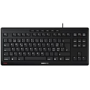 CHERRY STREAM KEYBOARD TKL toetsenbord Universeel USB QWERTZ Zwitsers Zwart