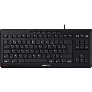 CHERRY STREAM KEYBOARD TKL toetsenbord Universeel USB AZERTY Belgisch Zwart