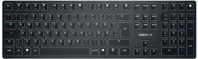 CHERRY KW X ULP toetsenbord Universeel USB + RF Wireless + Bluetooth QWERTZ Duits Zwart