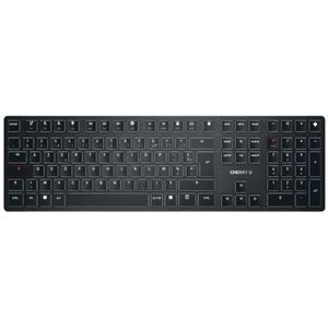 CHERRY KW X ULP toetsenbord Universeel USB + RF Wireless + Bluetooth AZERTY Frans Zwart
