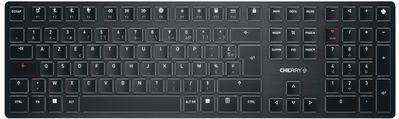CHERRY KW X ULP toetsenbord Universeel USB + RF Wireless + Bluetooth AZERTY Frans Zwart
