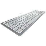 Cherry Kc 6000 Slim Mac Toetsenbord Zilver German QWERTZ