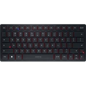 CHERRY KW 9200 MINI toetsenbord USB + RF Wireless + Bluetooth QWERTY Engels Zwart
