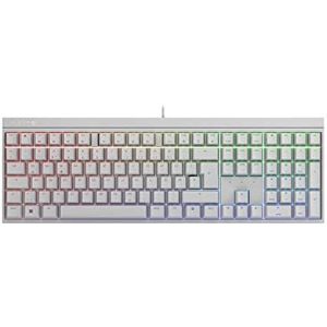 CHERRY MX 2.0S Gaming toetsenbord met RGB-verlichting, Duitse lay-out (QWERTZ), MX Blue Switches, wit