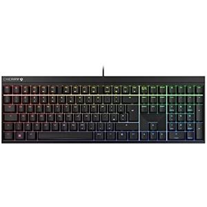 CHERRY MX 2.0S gaming toetsenbord met RGB-verlichting, Britse lay-out (QWERTY), MX RED switches, zwart