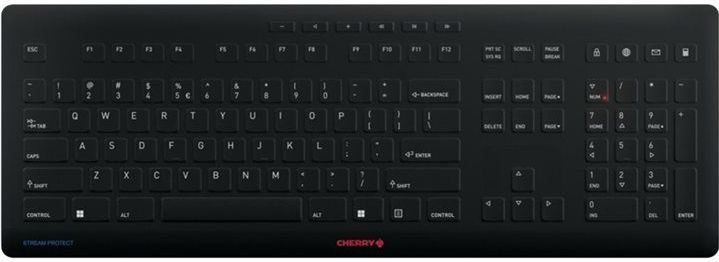 CHERRY Stream toetsenbord Universeel RF draadloos + USB QWERTY Engels Zwart