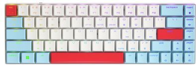 CHERRY MX-LP 2.1 Compact Wireless toetsenbord Gamen RF-draadloos + Bluetooth QWERTY Amerikaans Engels Wit