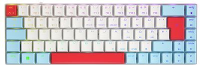 CHERRY MX LP Compact Wireless toetsenbord Gamen RF draadloos + Bluetooth QWERTZ Duits Wit