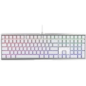 CHERRY MX BOARD 3.0 S, mechanisch gaming-toetsenbord met RGB-verlichting, internationale VS-indeling (QWERTY), bedraad, robuuste aluminium behuizing, MX BROWN-schakelaars, wit