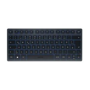 CHERRY KW 7100 MINI BT toetsenbord Universeel Bluetooth QWERTZ Duits Blauw