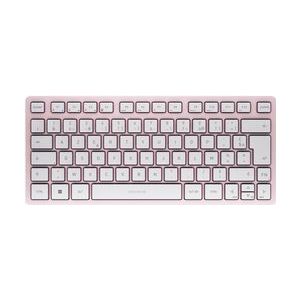 CHERRY KW 7100 MINI BT toetsenbord Universeel Bluetooth AZERTY Frans Roze