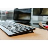 CHERRY KW 3000 toetsenbord Universeel RF Draadloos QWERTY Spaans Zwart