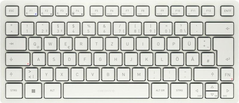 CHERRY KW 7100 MINI BT toetsenbord Universeel Bluetooth QWERTZ Duits Wit