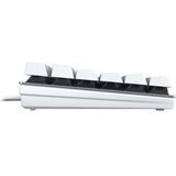 CHERRY KC 200 MX toetsenbord Universeel USB QWERTZ Duits Zilver, Wit