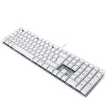 CHERRY KC 200 MX toetsenbord Universeel USB QWERTZ Duits Zilver, Wit