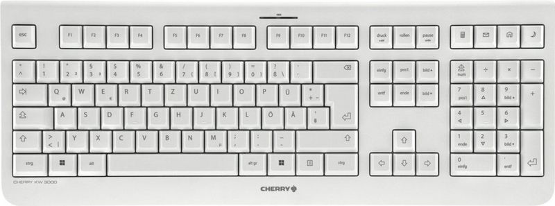 CHERRY KW 3000 toetsenbord Universeel RF Draadloos QWERTZ Duits Wit