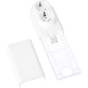 Pollmann voetlijststopcontact ws 3651010 2-voudig stopcontact 4025221301022