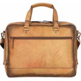 Jost Randers Aktetas Leder 39 cm Laptopcompartiment cognac