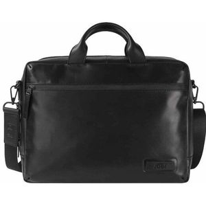 Jost Aarhus Koffer Leer 40 cm Laptop compartiment  zwart