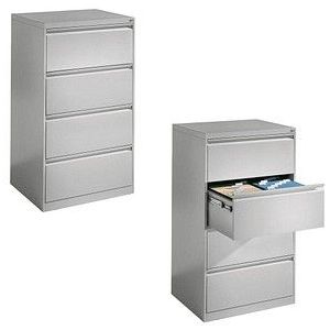 CP C 2000 Acurado Hängeregistraturschrank lichtgrau 4 Schubladen 78,7 x 59,0 x 135,7 cm