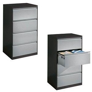 CP C 2000 Acurado Hängeregistraturschrank grau, dunkelgrau 4 Schubladen 78,7 x 59,0 x 135,7 cm