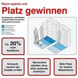 CP Omnispace Rollladenschrank lichtgrau 4 Fachböden 120,0 x 42,0 x 198,0 cm