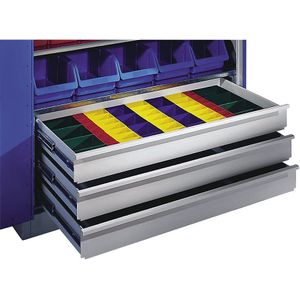 C+P Lade-indelingenset, kunststof bakken, voor kastdiepte 500 / 600 mm