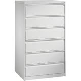 CP Acurado Karteischrank lichtgrau 6 Schubladen 78,7 x 59,0 x 135,7 cm