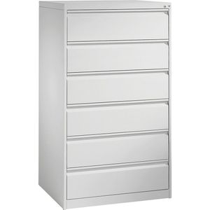 CP Acurado Karteischrank lichtgrau 6 Schubladen 78,7 x 59,0 x 135,7 cm